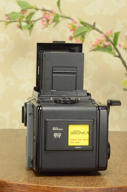 MINT! 6x6 Zenza Bronica SQ-A, complete with 80mm lens & 120 film back. - Bronica- Petrakla Classic Cameras