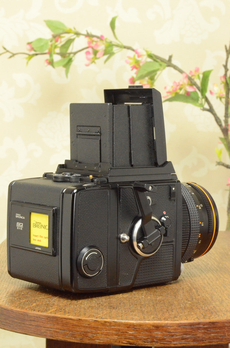 MINT! 6x6 Zenza Bronica SQ-A, complete with 80mm lens & 120 film back. - Bronica- Petrakla Classic Cameras