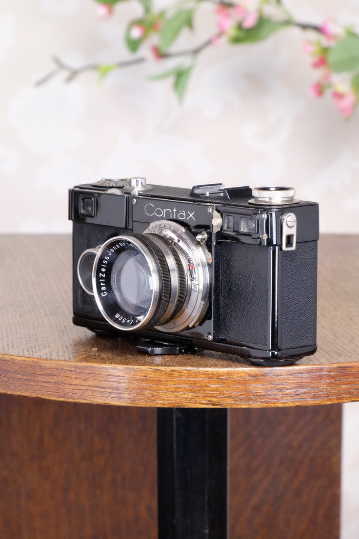 SUPERB! 1935 Zeiss Ikon Contax I, 35mm rangefinder, CLA’d, FRESHLY SERVICED! - Zeiss-Ikon- Petrakla Classic Cameras