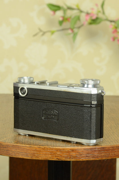 EXCELLENT! 1936 Zeiss Ikon Contax II, CLA’d, with Original leather case. Freshly Serviced! - Zeiss-Ikon- Petrakla Classic Cameras