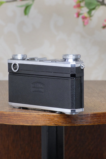 SUPERB! 1939 Zeiss Ikon Contax II, with original case, Freshly Serviced! - Zeiss-Ikon- Petrakla Classic Cameras