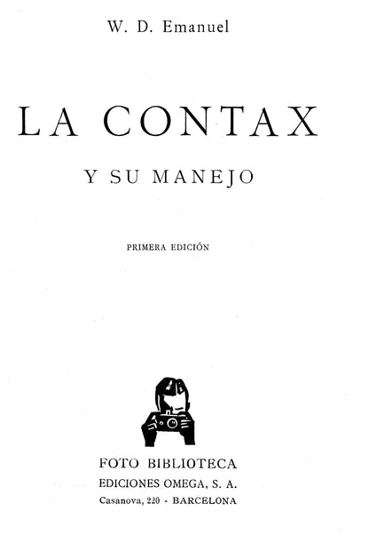 La Contax, y su manejo, PDF DOWNLOAD! - Zeiss-Ikon- Petrakla Classic Cameras