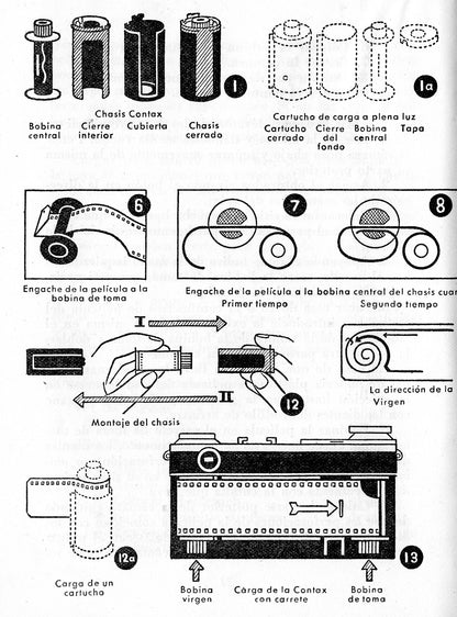 La Contax, y su manejo, (original). Free Shipping! - Zeiss-Ikon- Petrakla Classic Cameras