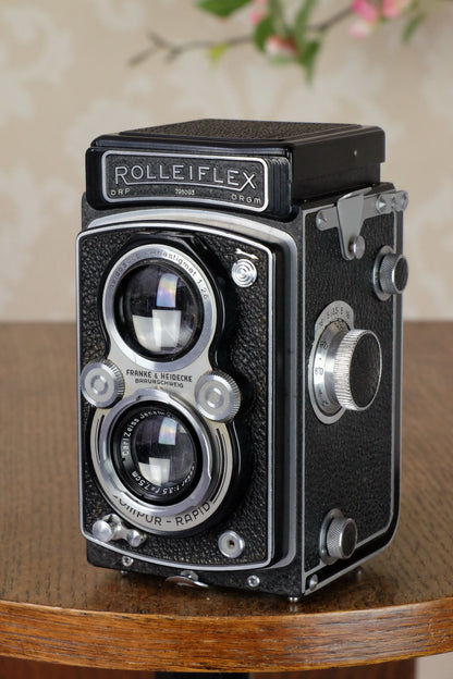 SUPERB! 1939 Rolleiflex Automat, Freshly Serviced, CLA’d - Frank & Heidecke- Petrakla Classic Cameras