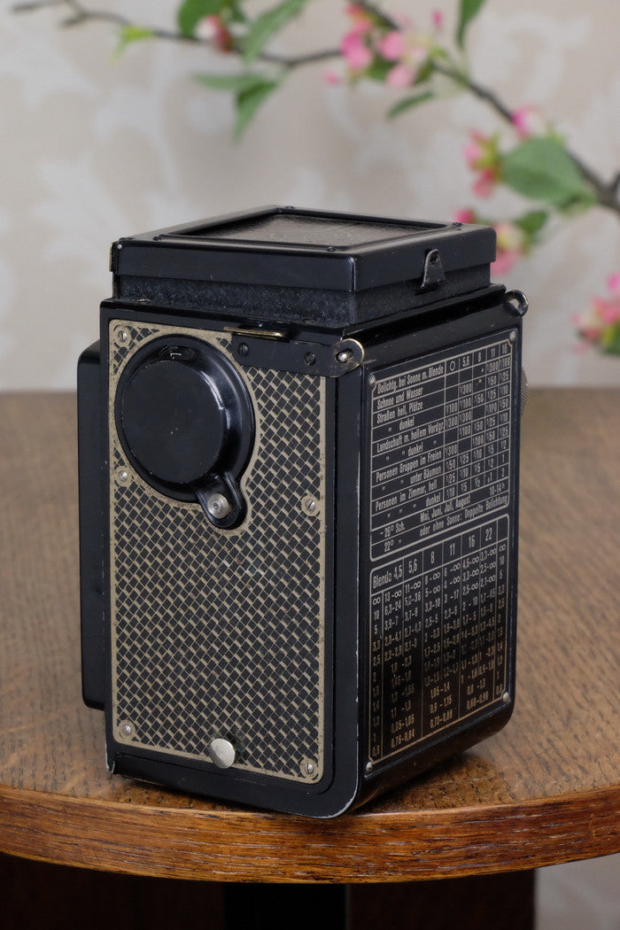 1934 Art-Deco Nickel-plated rolleicord CLA's, Freshly Serviced! - Frank & Heidecke- Petrakla Classic Cameras