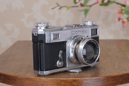 SUPERB! 1941 Zeiss Ikon Contax II,with a Carl Zeiss 2.0/50mm lens, Freshly Serviced, Ready for immediate use! - Zeiss-Ikon- Petrakla Classic Cameras