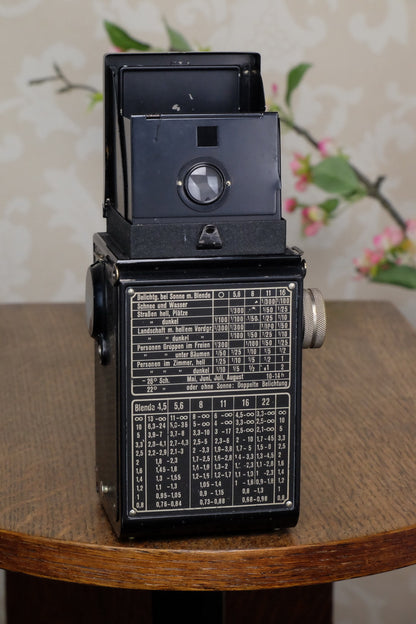 1934 Art-Deco Nickel-plated rolleicord CLA's, Freshly Serviced! - Frank & Heidecke- Petrakla Classic Cameras