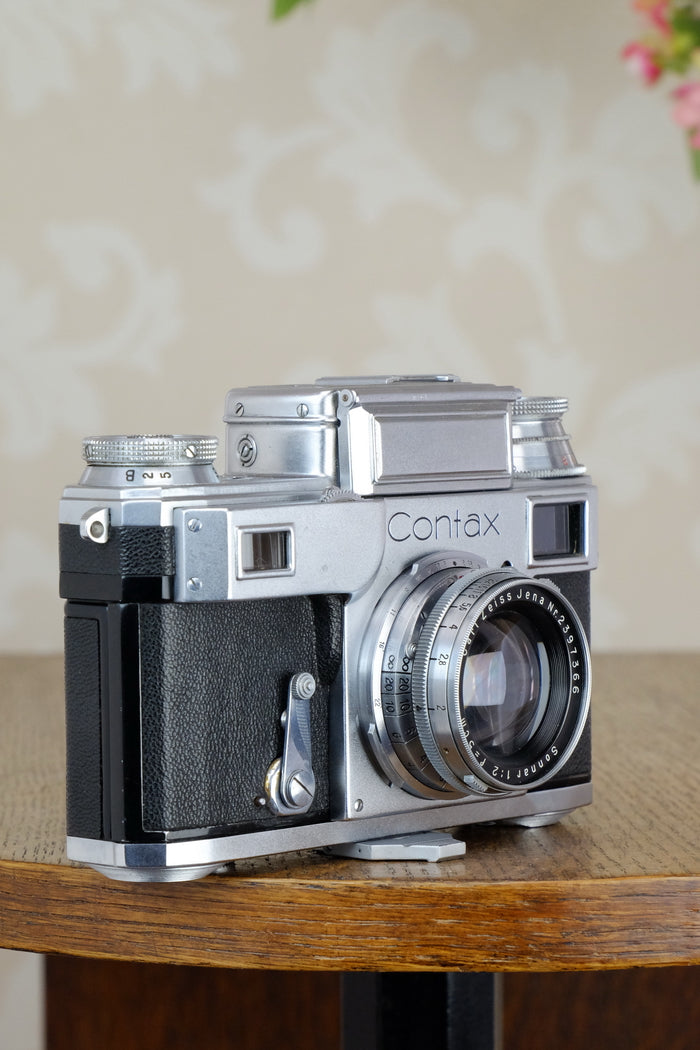 Near mint, 1938 Zeiss Ikon Contax, CLA'd, Freshly Serviced! - Zeiss-Ikon- Petrakla Classic Cameras