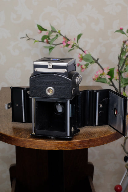 1933 Voigtlander 6x6 Superb TLR, the desirable model with “big ears”, Freshly Serviced! - Voigtlander- Petrakla Classic Cameras