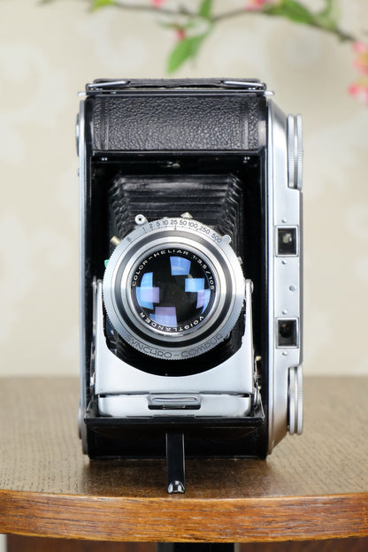 Superb! 1954 Voigtlander 6x9 Bessa II with Heliar lens, Freshly serviced, CLA'd - Voigtlander- Petrakla Classic Cameras