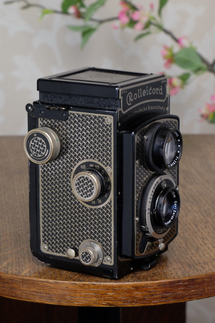 1934 Art-Deco Nickel-plated rolleicord CLA's, Freshly Serviced! - Frank & Heidecke- Petrakla Classic Cameras