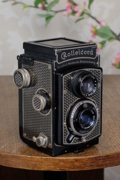 1934 Art-Deco Nickel-plated rolleicord CLA's, Freshly Serviced! - Frank & Heidecke- Petrakla Classic Cameras