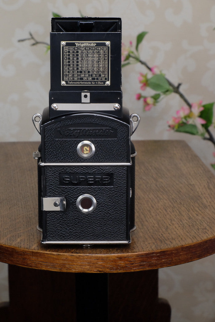 1933 Voigtlander 6x6 Superb TLR, the desirable model with “big ears”, Freshly Serviced! - Voigtlander- Petrakla Classic Cameras