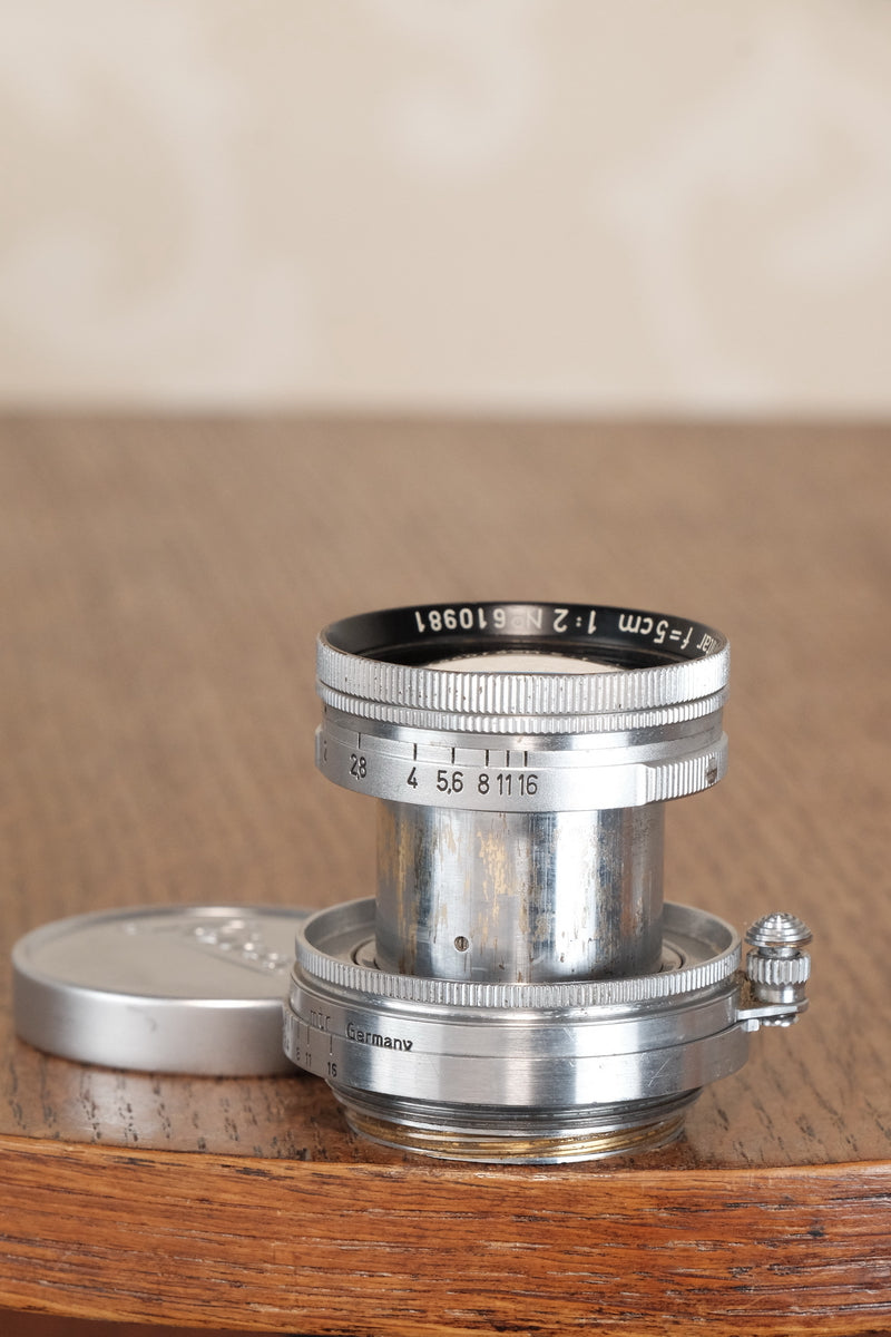 1946 LEITZ SUMMITAR, Coated 2.0/50mm lens - Leitz- Petrakla Classic Cameras