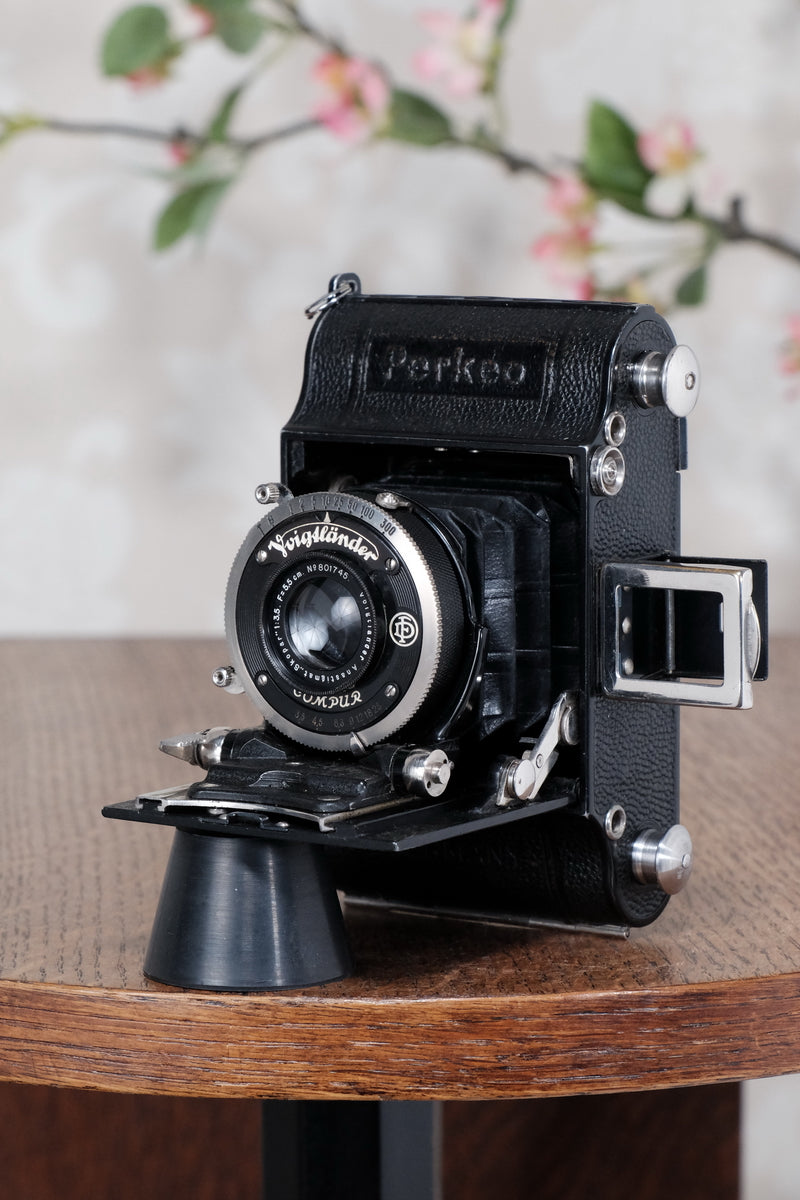 Rare 1934 Voigtlander Perkeo, CLA'd, Freshly Serviced! - Voigtlander- Petrakla Classic Cameras