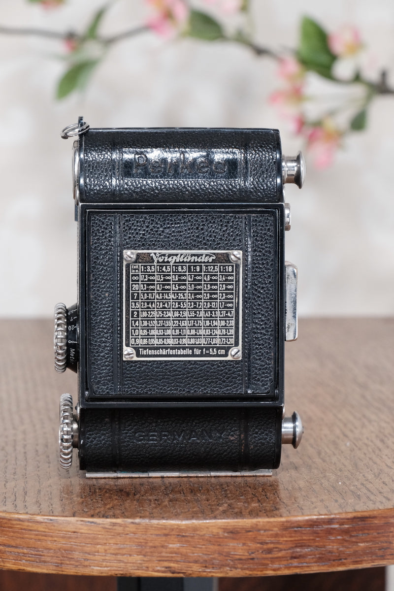 Rare 1934 Voigtlander Perkeo, CLA'd, Freshly Serviced! - Voigtlander- Petrakla Classic Cameras