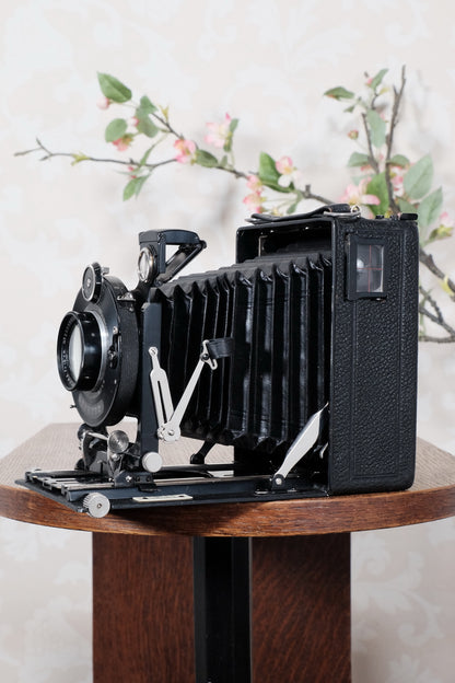 1927 Voigtlander 9x12 Bergheil Camera with HELIAR LENS! Freshly serviced CLA’d - Voigtlander- Petrakla Classic Cameras