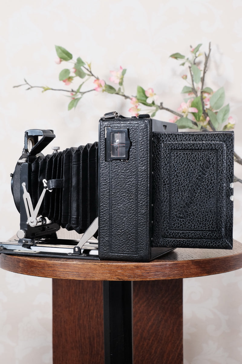 1927 Voigtlander 9x12 Bergheil Camera with HELIAR LENS! Freshly serviced CLA’d - Voigtlander- Petrakla Classic Cameras