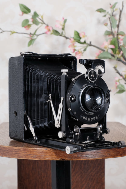 1927 Voigtlander 9x12 Bergheil Camera with HELIAR LENS! Freshly serviced CLA’d - Voigtlander- Petrakla Classic Cameras