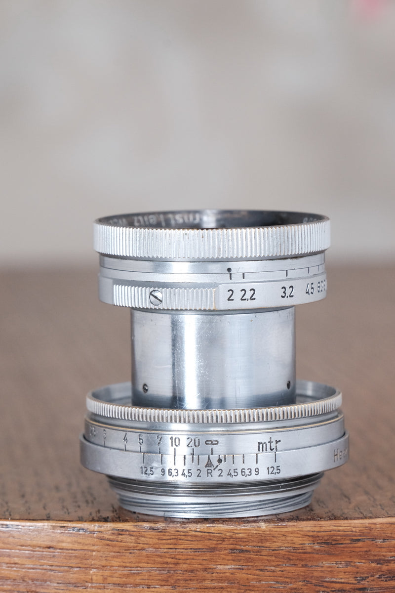 RARE! 1940 Military Leitz 50mm Summitar lens, with “HEER” engraving. - Leitz- Petrakla Classic Cameras