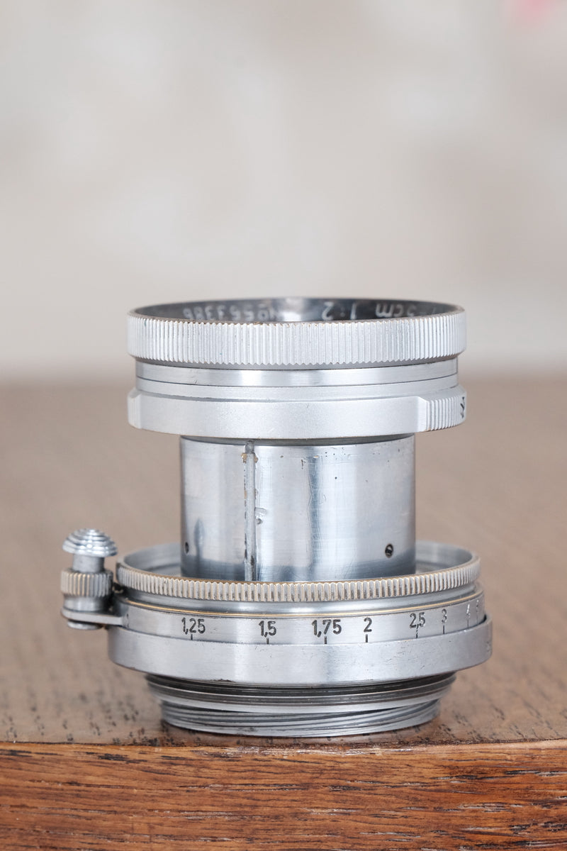 RARE! 1940 Military Leitz 50mm Summitar lens, with “HEER” engraving. - Leitz- Petrakla Classic Cameras