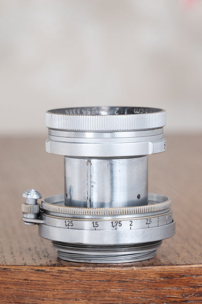 RARE! 1940 Military Leitz 50mm Summitar lens, with “HEER” engraving. - Leitz- Petrakla Classic Cameras