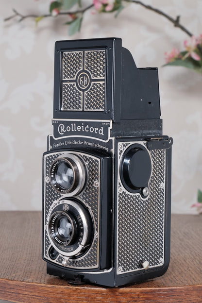 1934 Art-Deco Nickel-plated Rolleicord CLA’d, Freshly Serviced!