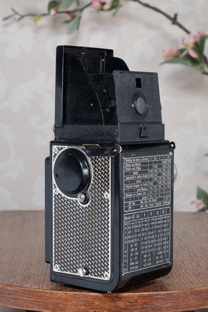 1934 Art-Deco Nickel-plated Rolleicord CLA’d, Freshly Serviced!