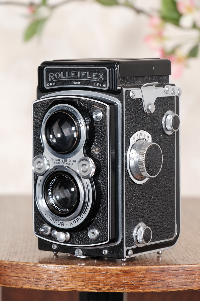 Superb! 1938 Rolleiflex Automat, Freshly Serviced, CLA’d - Frank & Heidecke- Petrakla Classic Cameras