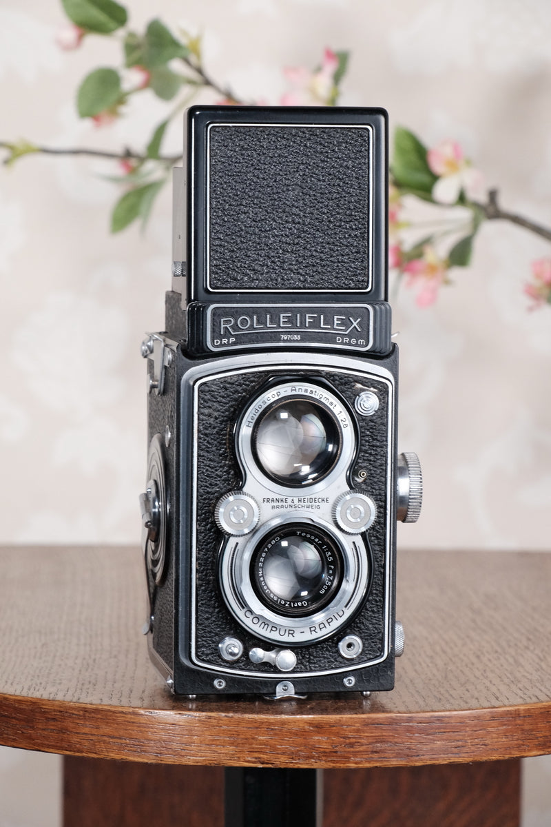 Superb! 1938 Rolleiflex Automat, Freshly Serviced, CLA’d - Frank & Heidecke- Petrakla Classic Cameras