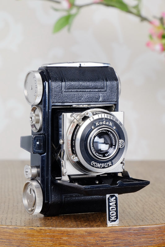 THE ORIGINAL FIRST VERSION, 1934 Black Kodak Retina, model 117, CLA'd, Freshly Serviced! - Kodak- Petrakla Classic Cameras