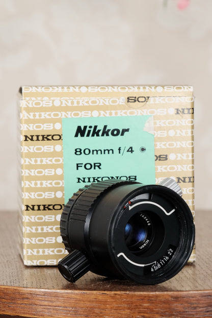 Superb! 80mm Nikkor lens for the Nikon Nikonos - Nikonos- Petrakla Classic Cameras