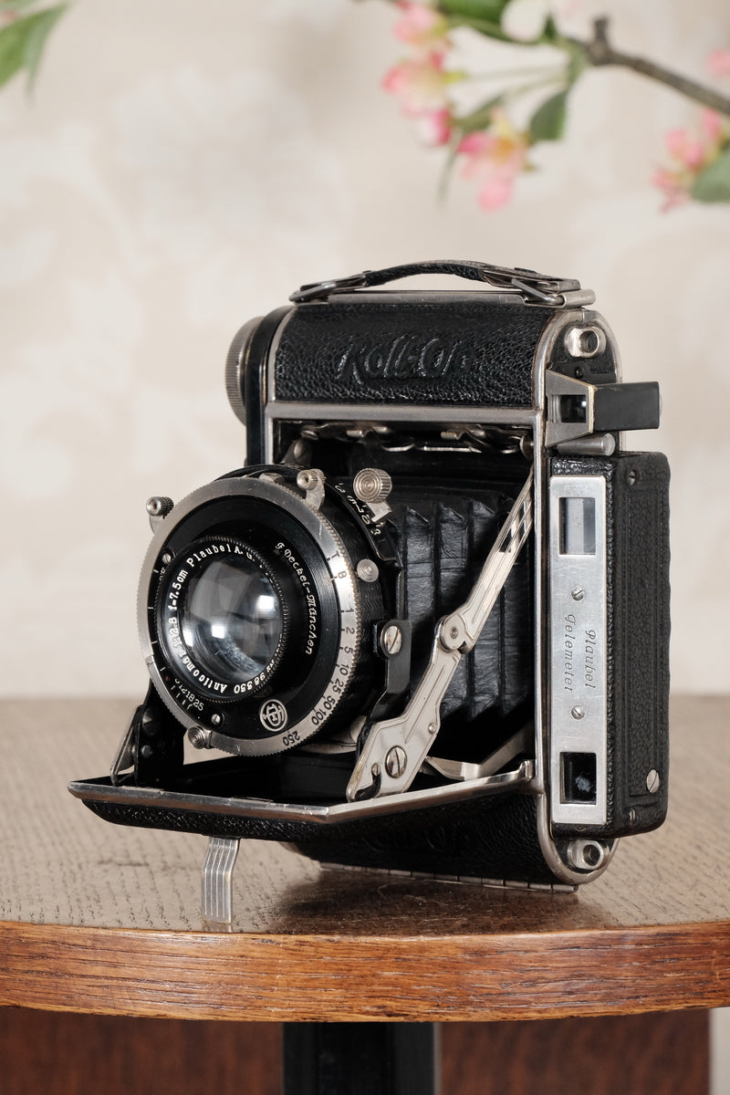 Superb! 1936 PLAUBEL ROLL-OP, Rare 6x4.5 Coupled Rangefinder Camera, CLA'd  Freshly Serviced! - Plaubel- Petrakla Classic Cameras