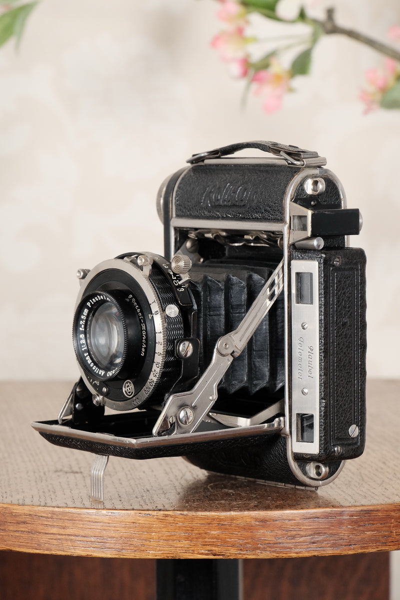 Superb! 1936 PLAUBEL ROLL-OP, Rare 6x4.5 Coupled Rangefinder Camera, CLA'd  Freshly Serviced! - Plaubel- Petrakla Classic Cameras