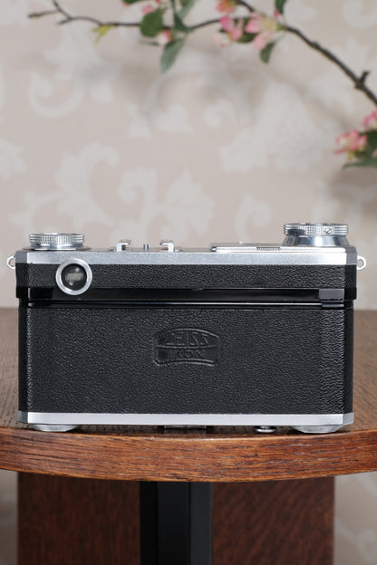 Near Mint! 1937 Zeiss Ikon Contax II Body and 50mm Zeiss Sonnar lens, CLA'd, Freshly Serviced!