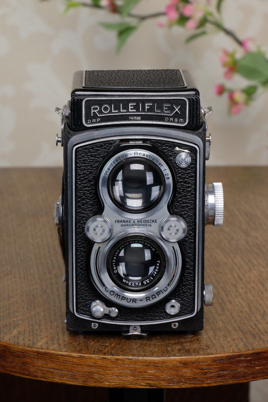 1938 Rolleiflex Automat, Freshly Serviced, CLA’d, Freshly Serviced! - Frank & Heidecke- Petrakla Classic Cameras