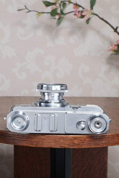 Near Mint! 1937 Zeiss Ikon Contax II Body and 50mm Zeiss Sonnar lens, CLA'd, Freshly Serviced!