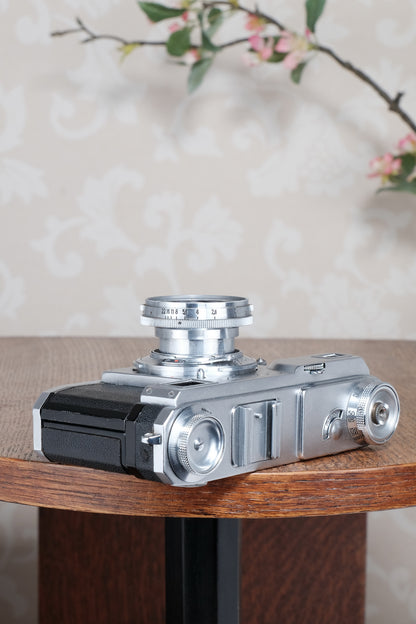 Near Mint! 1937 Zeiss Ikon Contax II Body and 50mm Zeiss Sonnar lens, CLA'd, Freshly Serviced!