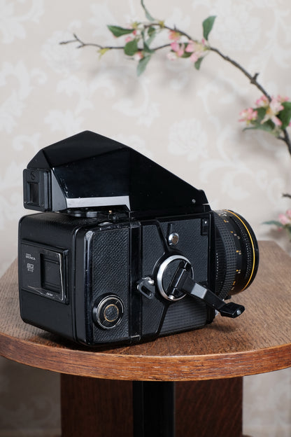 6x6 Zenza Bronica SQ complete with 80mm lens & 120 film back.