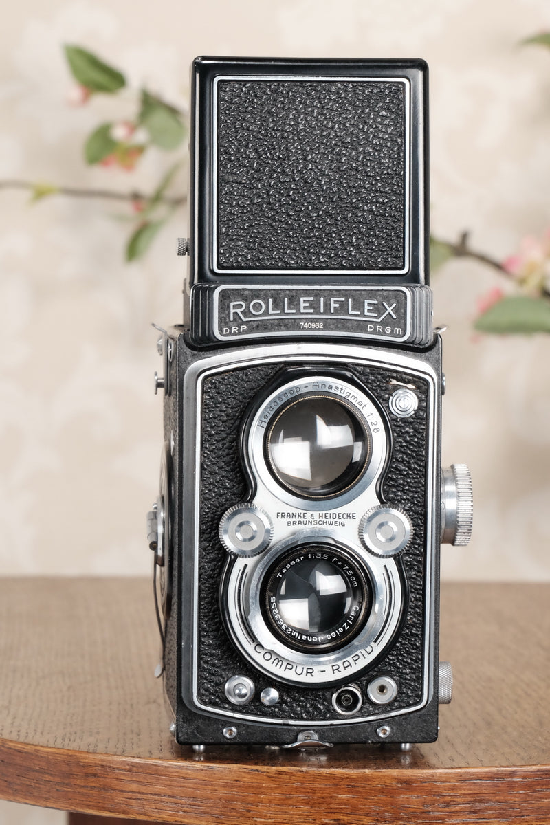 SUPERB! 1939 Rolleiflex Automat, Freshly Serviced, CLA’d - Frank & Heidecke- Petrakla Classic Cameras