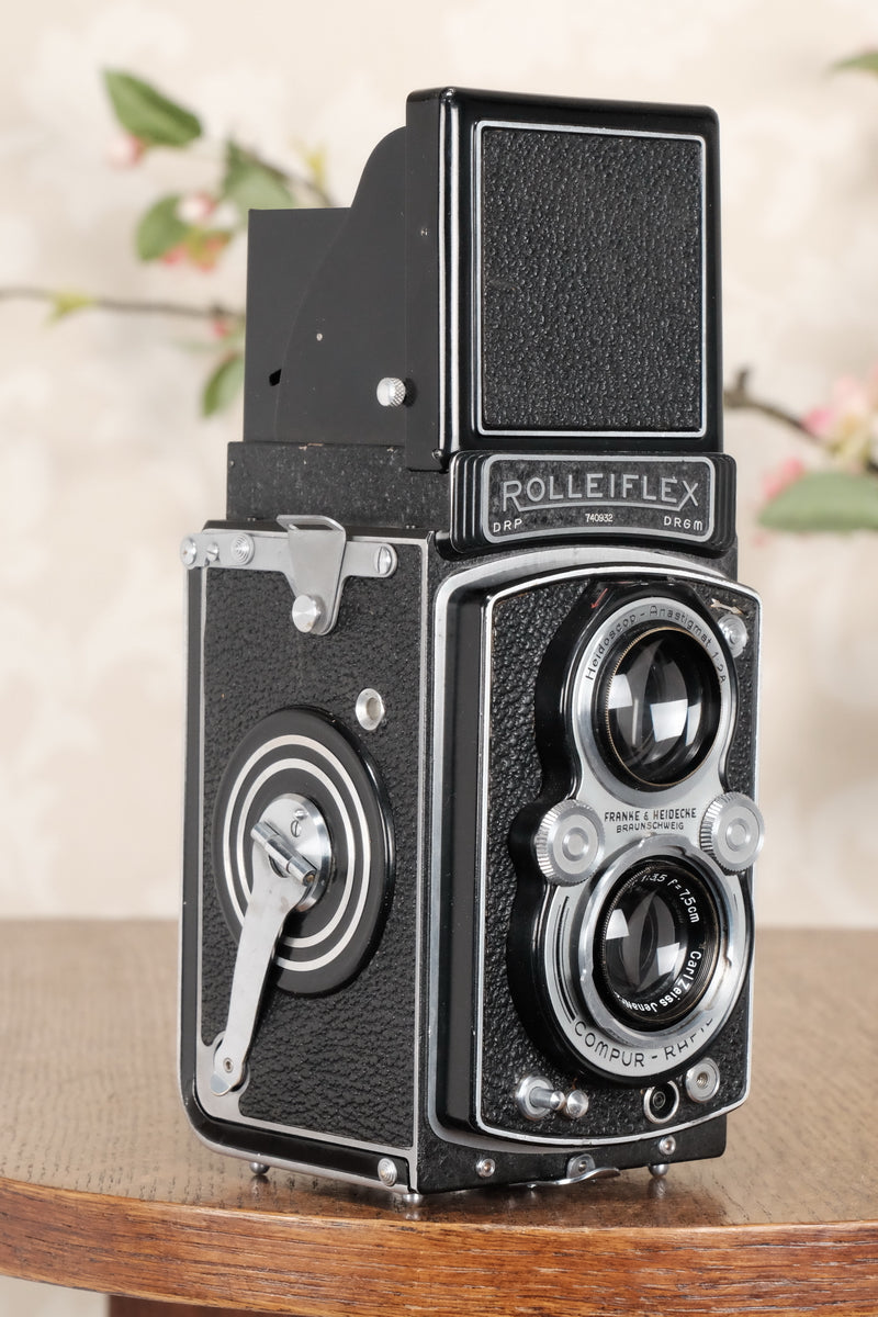 SUPERB! 1939 Rolleiflex Automat, Freshly Serviced, CLA’d - Frank & Heidecke- Petrakla Classic Cameras