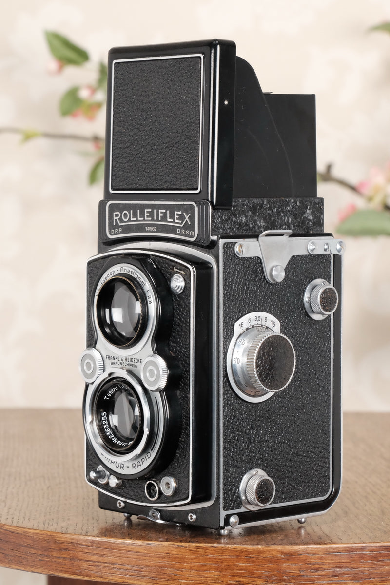 SUPERB! 1939 Rolleiflex Automat, Freshly Serviced, CLA’d - Frank & Heidecke- Petrakla Classic Cameras