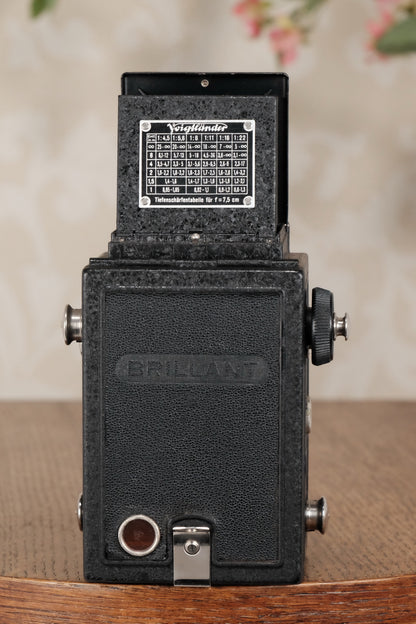 1935 Voigtlander Brillant 6x6 TLR, CLA'd, Freshly Serviced! - Voigtlander- Petrakla Classic Cameras