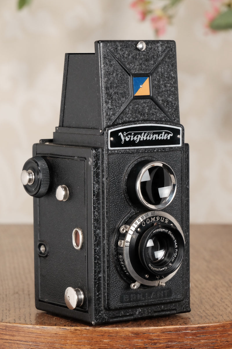 1935 Voigtlander Brillant 6x6 TLR, CLA'd, Freshly Serviced! - Voigtlander- Petrakla Classic Cameras