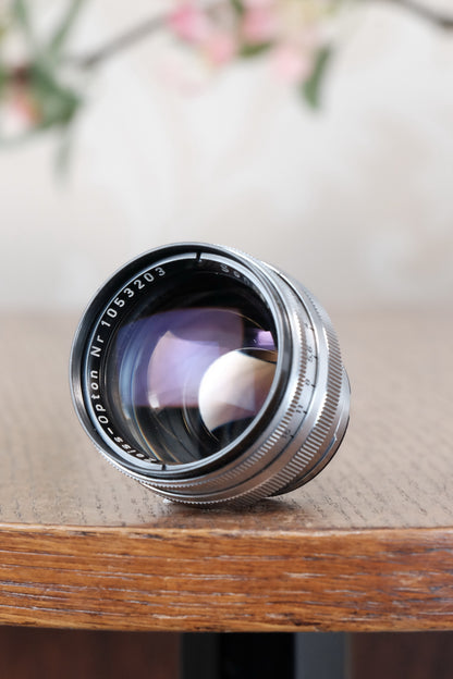 Near Mint! Coated F1.5/50mm Zeiss-Opton Sonnar Lens. For Contax rangefinder cameras<