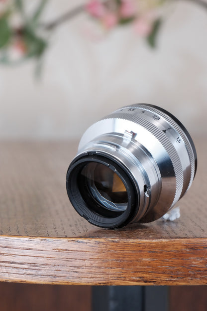 Near Mint! Coated F1.5/50mm Zeiss-Opton Sonnar Lens. For Contax rangefinder cameras<