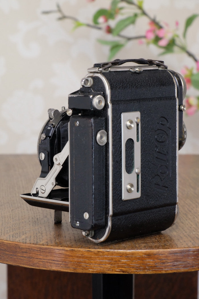 Excellent! 1939 PLAUBEL ROLL-OP! 6x4.5 COUPLED RANGEFINDER CAMERA. Freshly Serviced! - Plaubel- Petrakla Classic Cameras