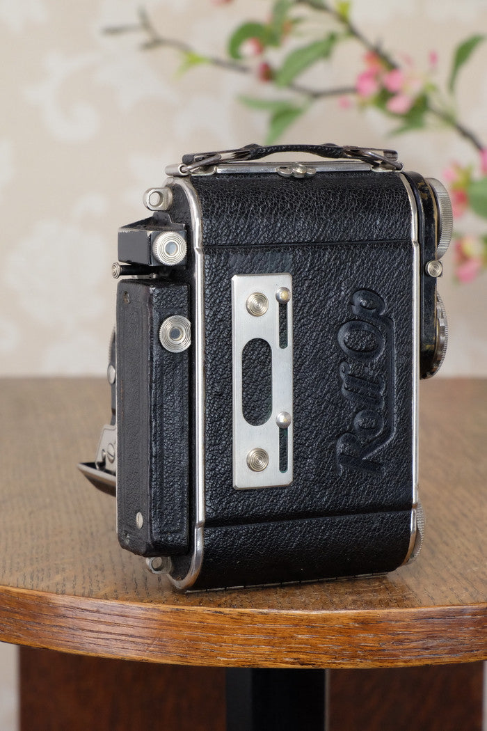 Excellent! 1939 PLAUBEL ROLL-OP! 6x4.5 COUPLED RANGEFINDER CAMERA. Freshly Serviced! - Plaubel- Petrakla Classic Cameras