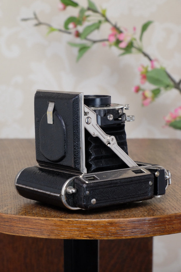 Excellent! 1939 PLAUBEL ROLL-OP! 6x4.5 COUPLED RANGEFINDER CAMERA. Freshly Serviced! - Plaubel- Petrakla Classic Cameras