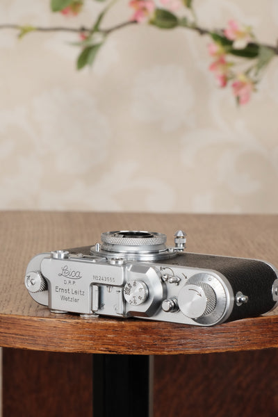 SUPERB! 1937 Leitz Leica II , complete with Elmar lens, Freshly Serviced, CLA'd - Leitz- Petrakla Classic Cameras